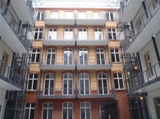 Ansicht Hof 1/ Fabrikgebäude/ Setenflügel 1+2
